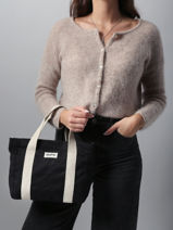 Handtas Best Seller Katoen Hindbag Zwart best seller LOUISE-vue-porte